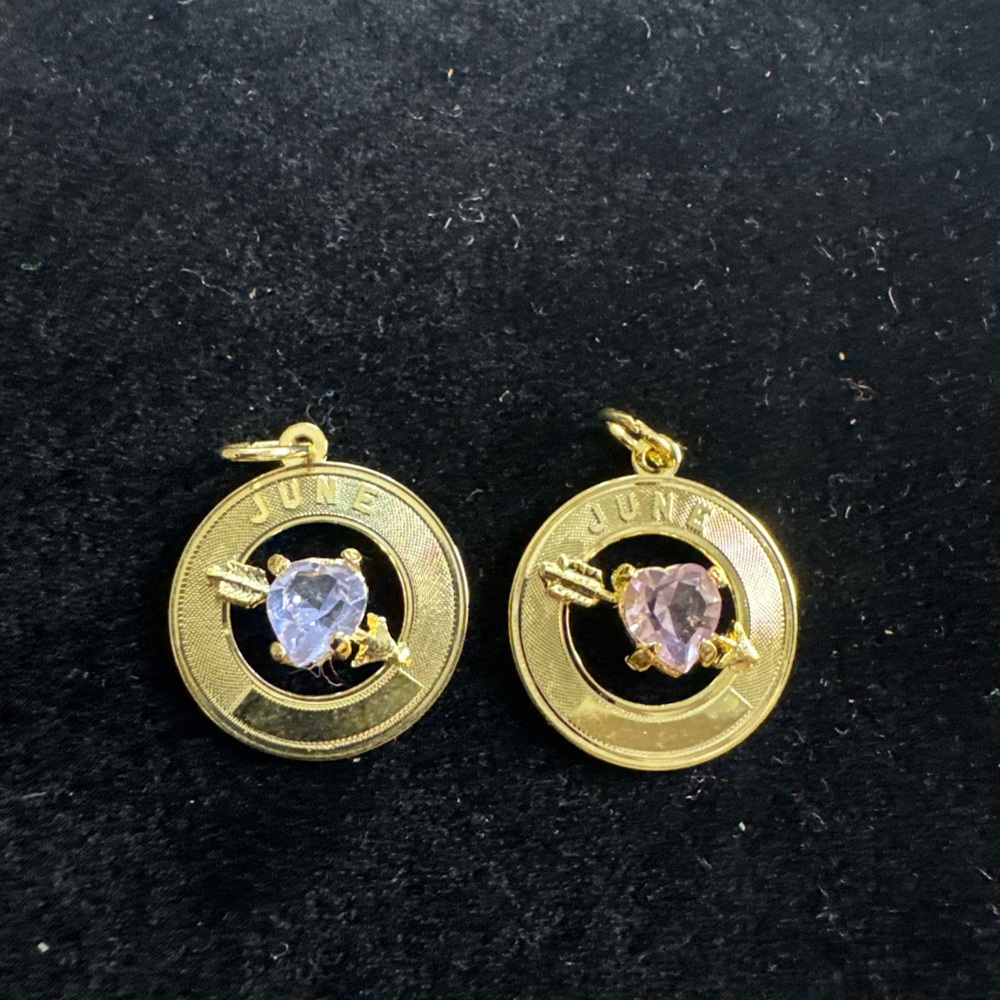 Gold filled June Birthstone Pendants